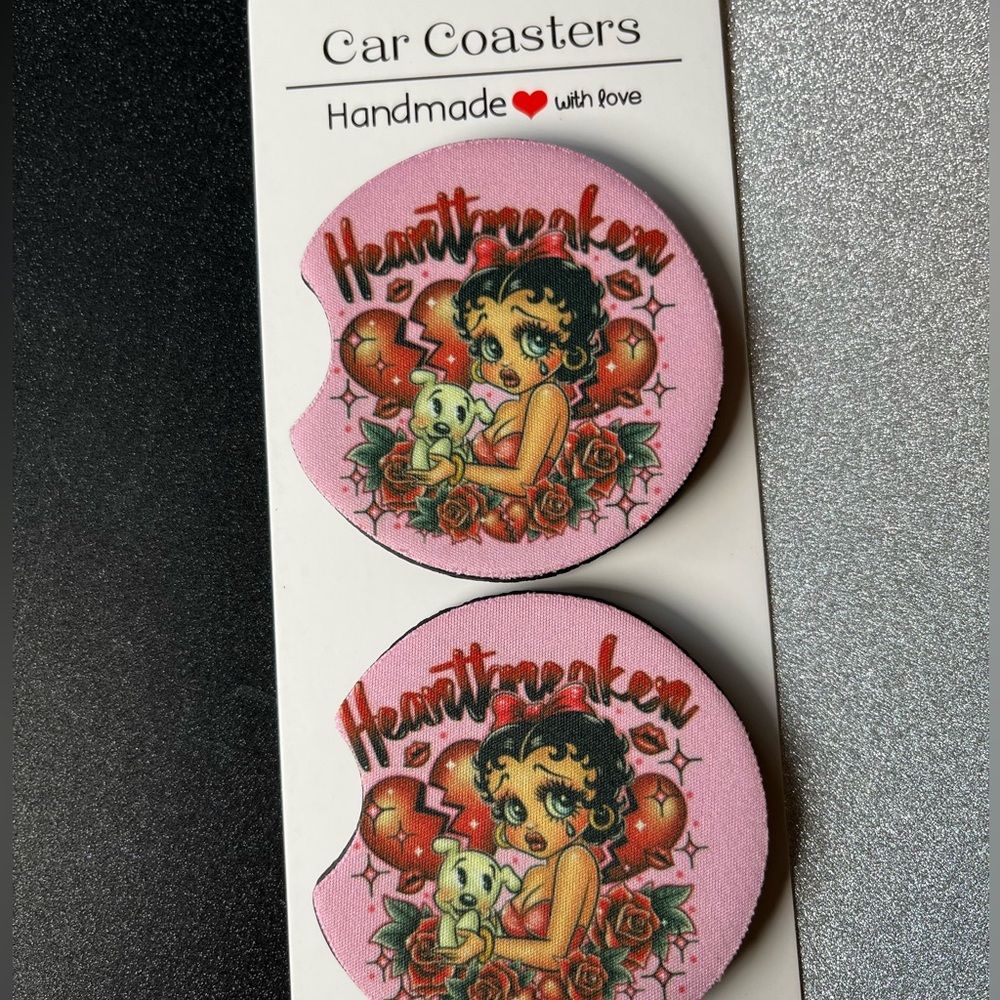 betty boop car coasters